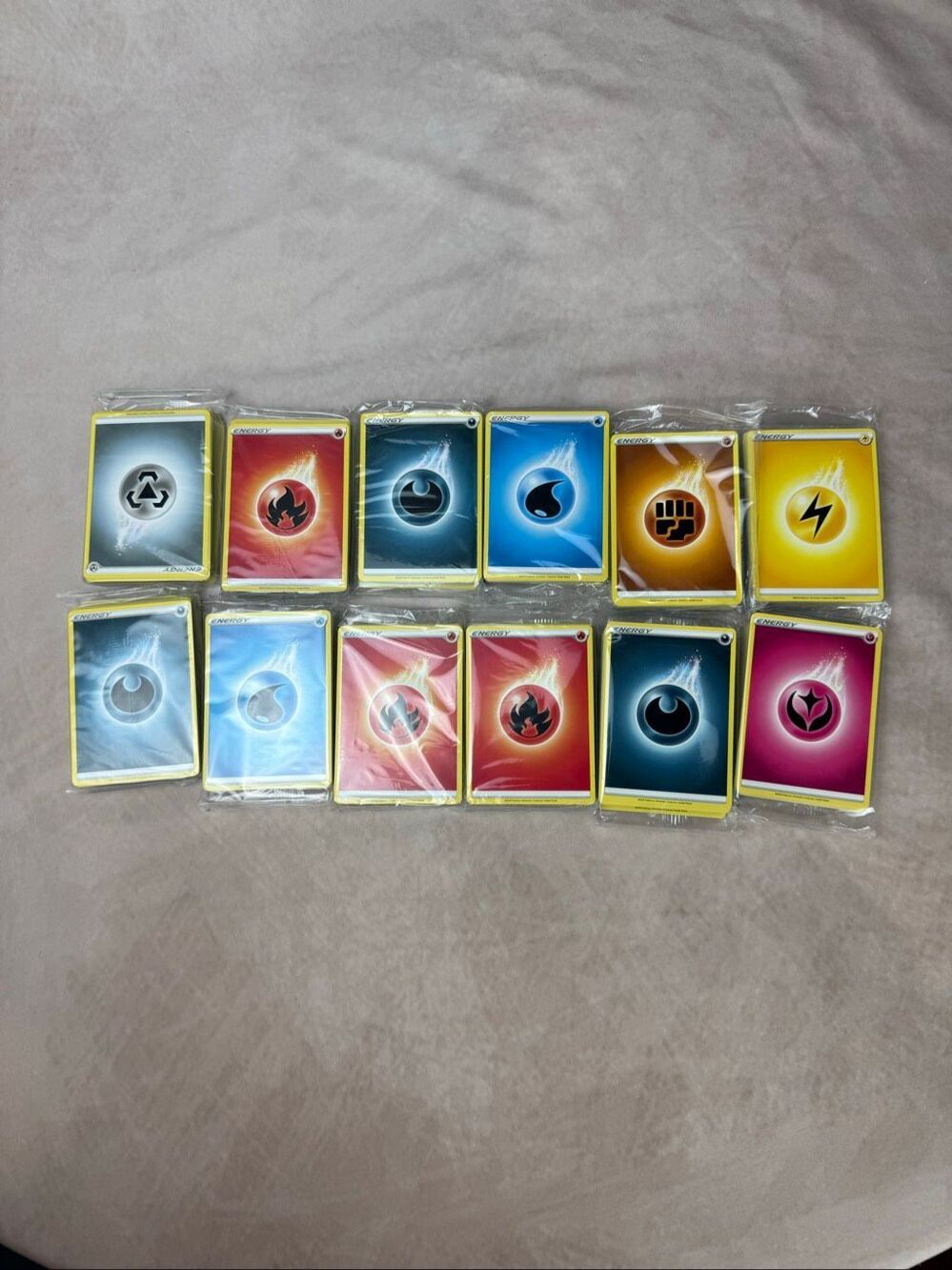 Pokemon Sealed Card Pack Lot of 12 Energy Card Packs